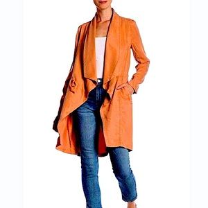 Max Jeans Tencel Drapey Jacket Size M Orange